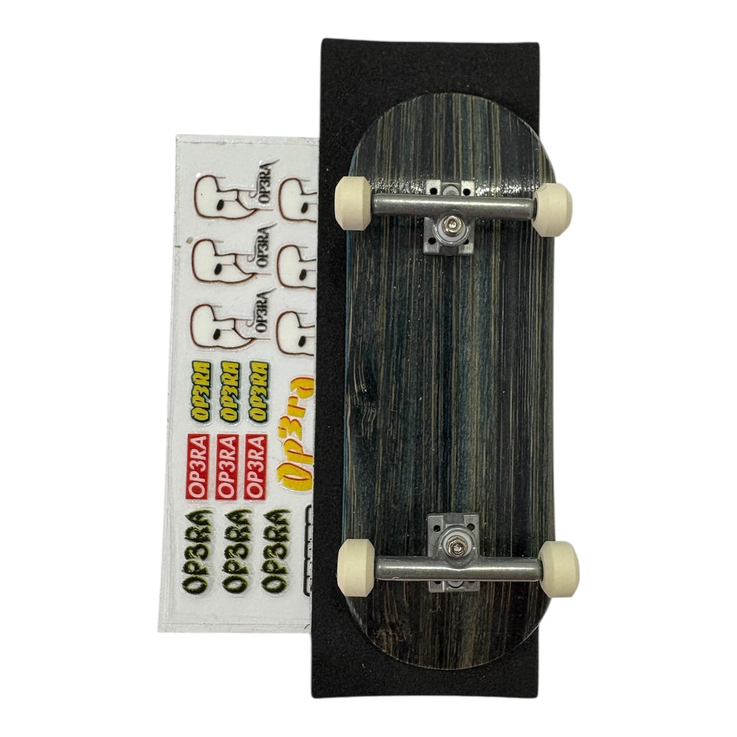 Leefai Bamboo Pro Fingerboard complete Pre-assembled with G5 op3ra engraved trucks and Ceramic wheels Measure 34x96mm