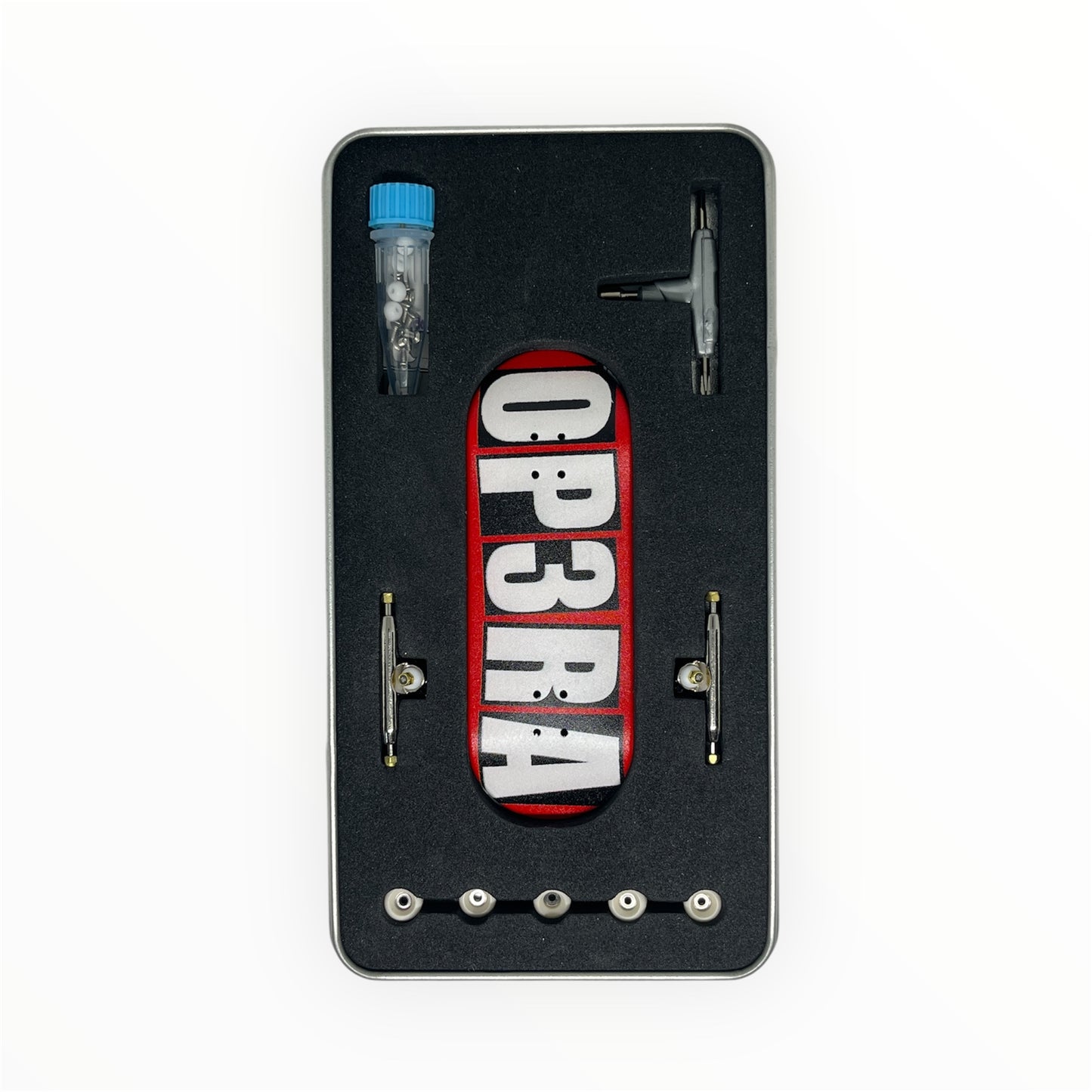 Op3ra Pro Fingerboard Complete 34 * 96mm - The Blocks (Red) Edition