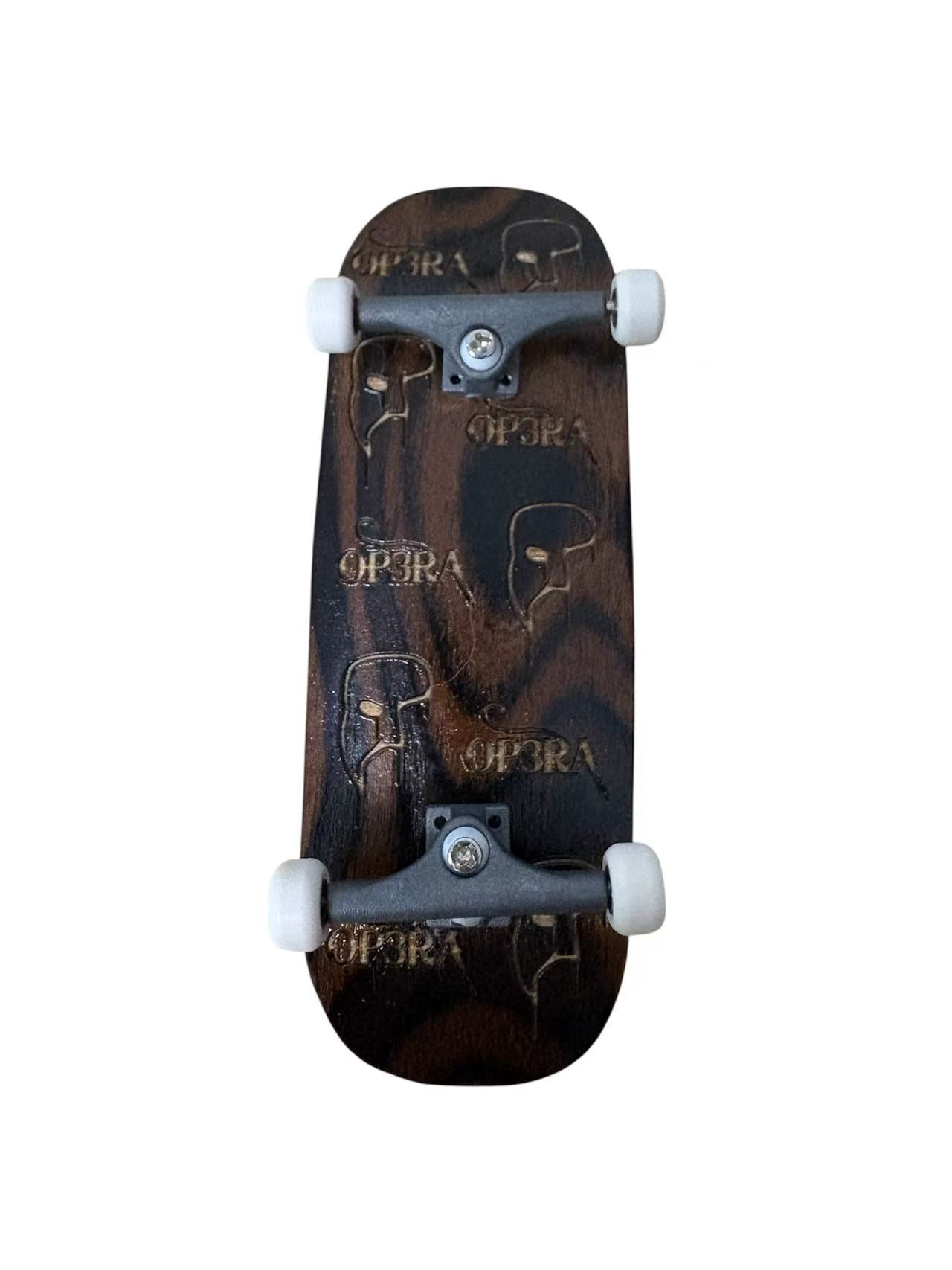 Fingerboard Complete with Op3ra trucks and 65d wheels -34x96mm Inverted Kingpins-Laser Deck Pre assembled