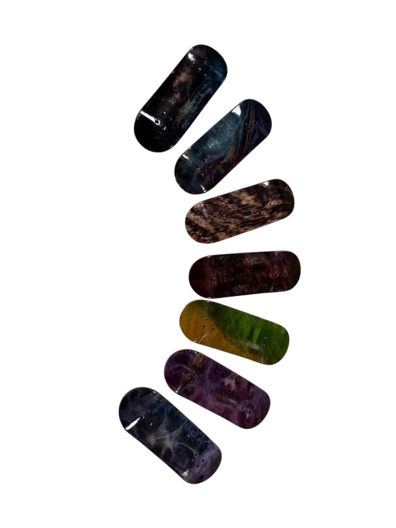 Pro Fingerboard Decks 5 plys made of Burl Measure 34x96mm-Styles shipped randomly