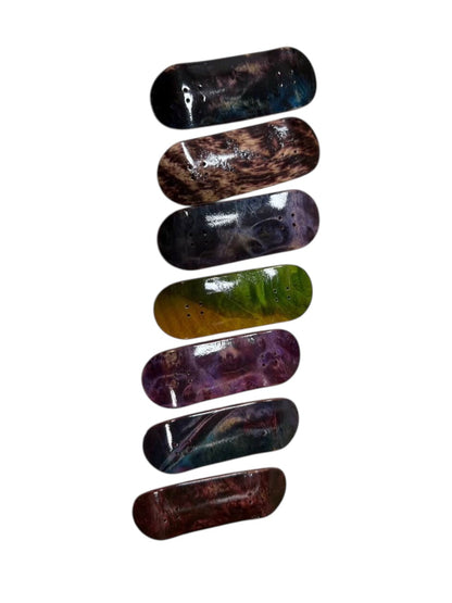 Pro Fingerboard Decks 5 plys made of Burl Measure 34x96mm-Styles shipped randomly