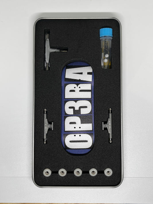 Op3ra Pro Fingerboard Complete 34 * 96mm - The Blocks (Blue) Edition
