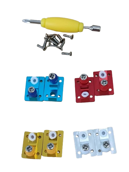 2pcs Aluminum baseplate with hardware and tool