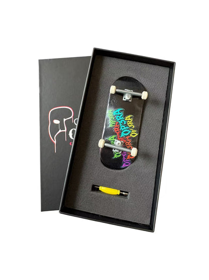 Pro Fingerboard Complete with G4 Trucks in Raw and Ceramic Wheels 36X96mm-Graffblast Series