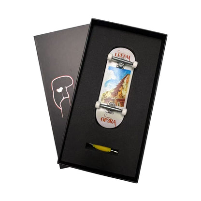 Pro Fingerboard Complete 32/34X96mm with G4 trucks in Raw & 65d white wheels - wonderwild series