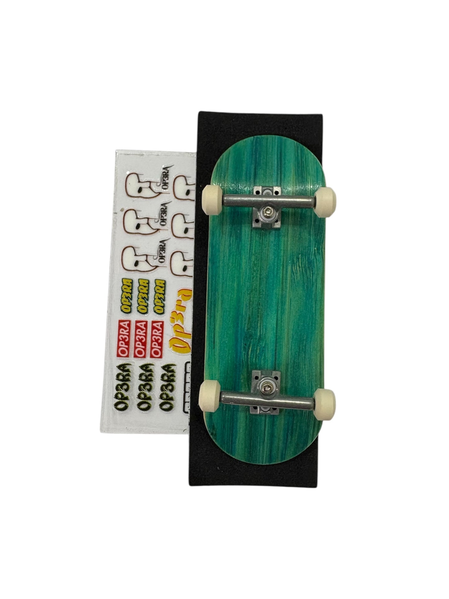 Leefai Bamboo Pro Fingerboard complete Pre-assembled with G5 op3ra engraved trucks and Ceramic wheels Measure 34x96mm