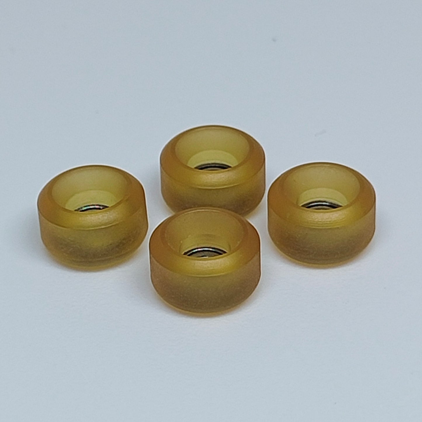 Clear Amber Urethane Pro Fingerboard Wheels 7.8*4.8mm