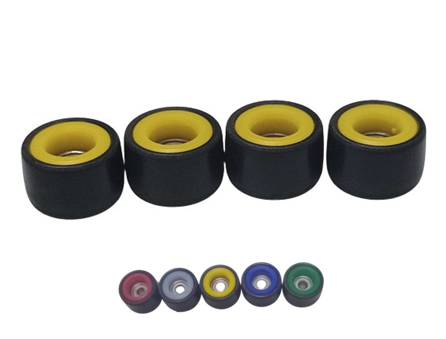 Pro Black Fingerboard Wheels- Embedded Color Core 7.8x4.8mm