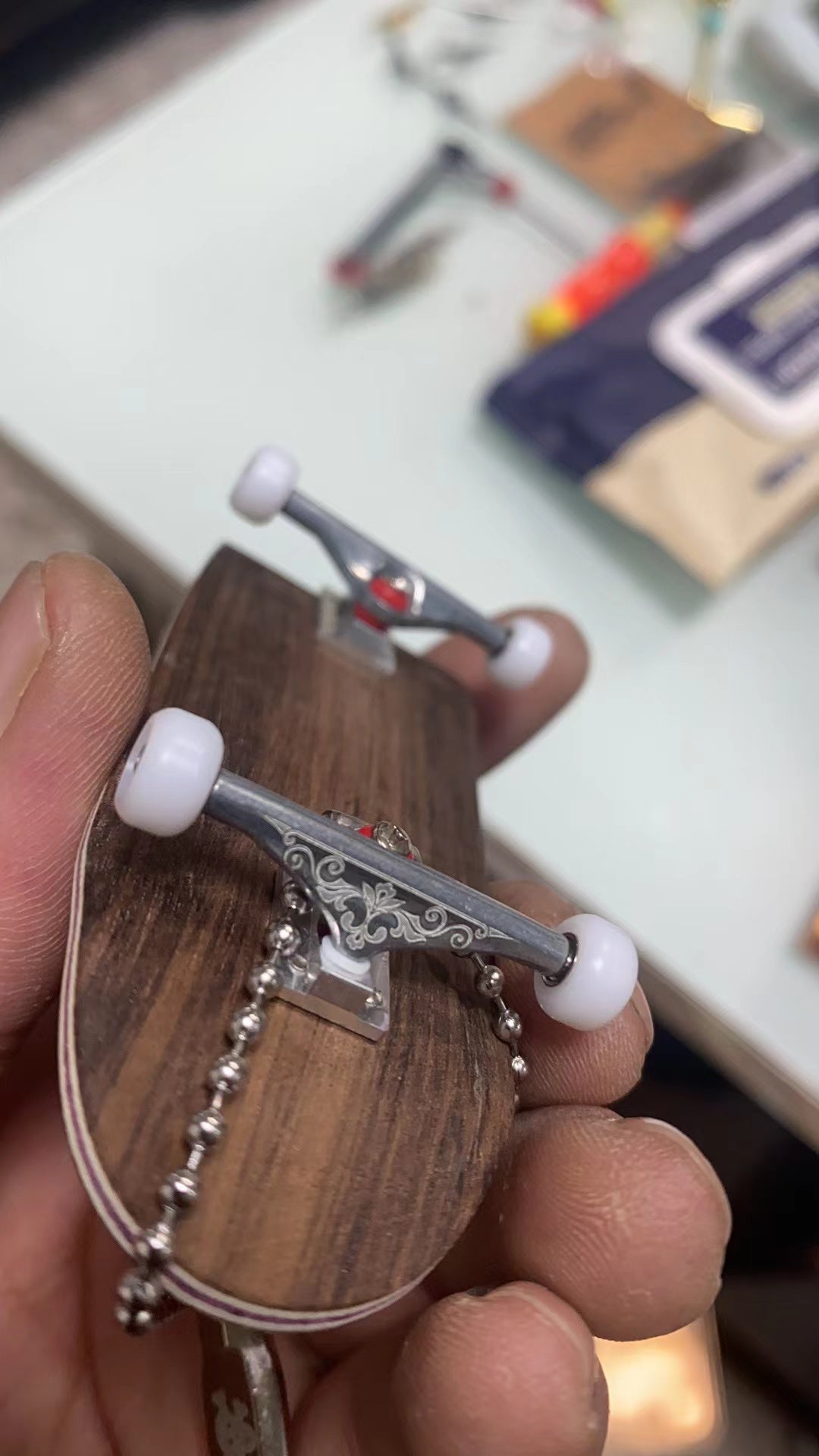 Leefai  Pro Fingerboard Trucks Engraved Royalty Style- 35MM