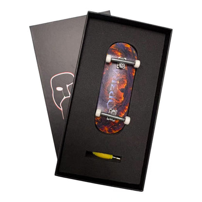 Leefai Pro Fingerboard with G4 trucks Raw & 65D wheels- OP3RA: Infernal Series 32x96mm