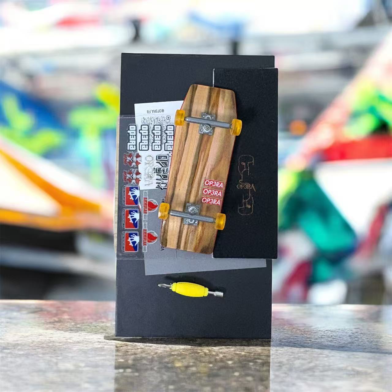 OP3RA  Fingerboard Complete Pre assembled Regular Kingpins 34x98mm-The 1984