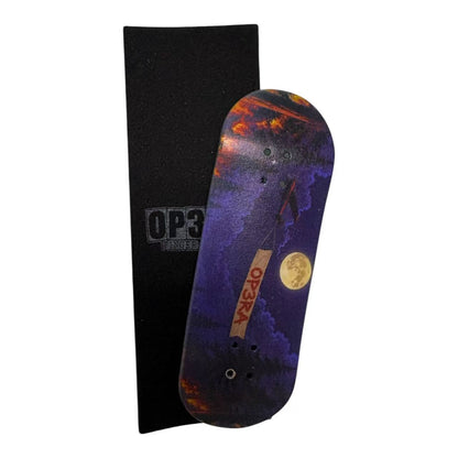 Leefai Pro Fingerboard with G4 trucks Raw & 65D wheels- OP3RA: Infernal Series 32x96mm
