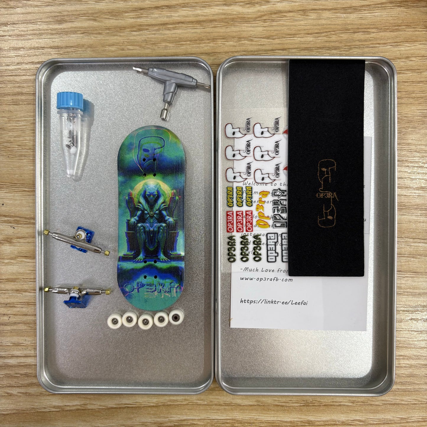 OP3RA V3-Pro Fingerboard Complete 5layers wood maples 34*96mm-Alienation