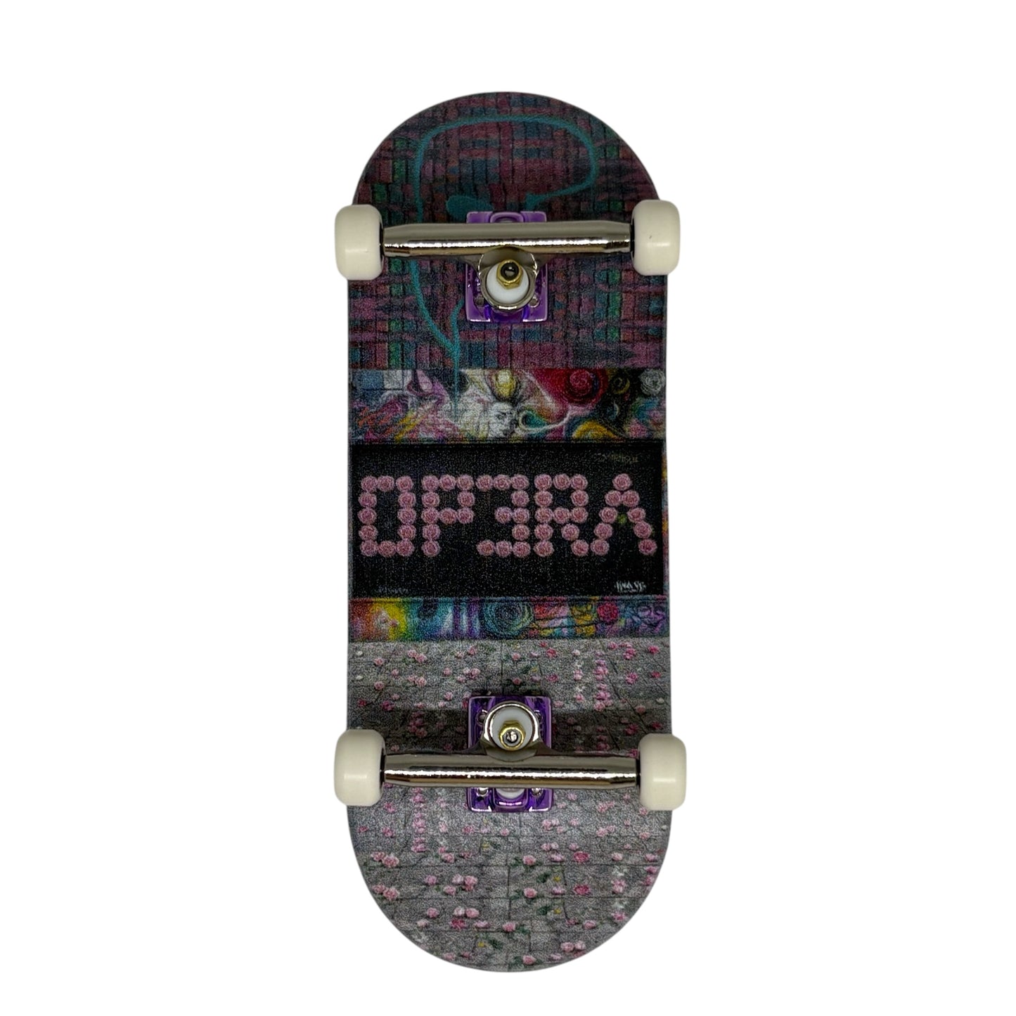 OP3RA V3-Pro Fingerboard Complete 5layers wood maples 34*96mm-Floral