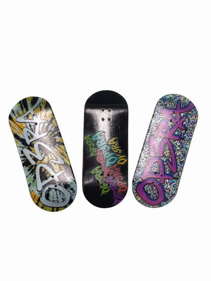 Pro Fingerboard Complete with G4 Trucks in Raw and Ceramic Wheels 36X96mm-Graffblast Series