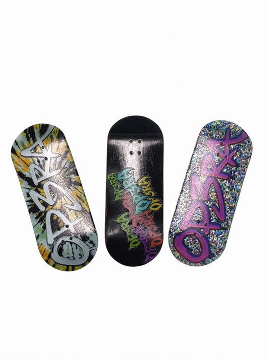 Pro Fingerboard Complete with G4 Trucks in Raw and Ceramic Wheels 36X96mm-Graffblast Series