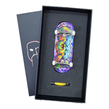 Pro Fingerboard Complete 32/34/36X96mm with G4 trucks purple & Ceramic wheels - The Graffiti Green