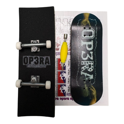 Pro Fingerboard Complete with G4 trucks and 65D wheels -32x96mm OP3RA-HandCam
