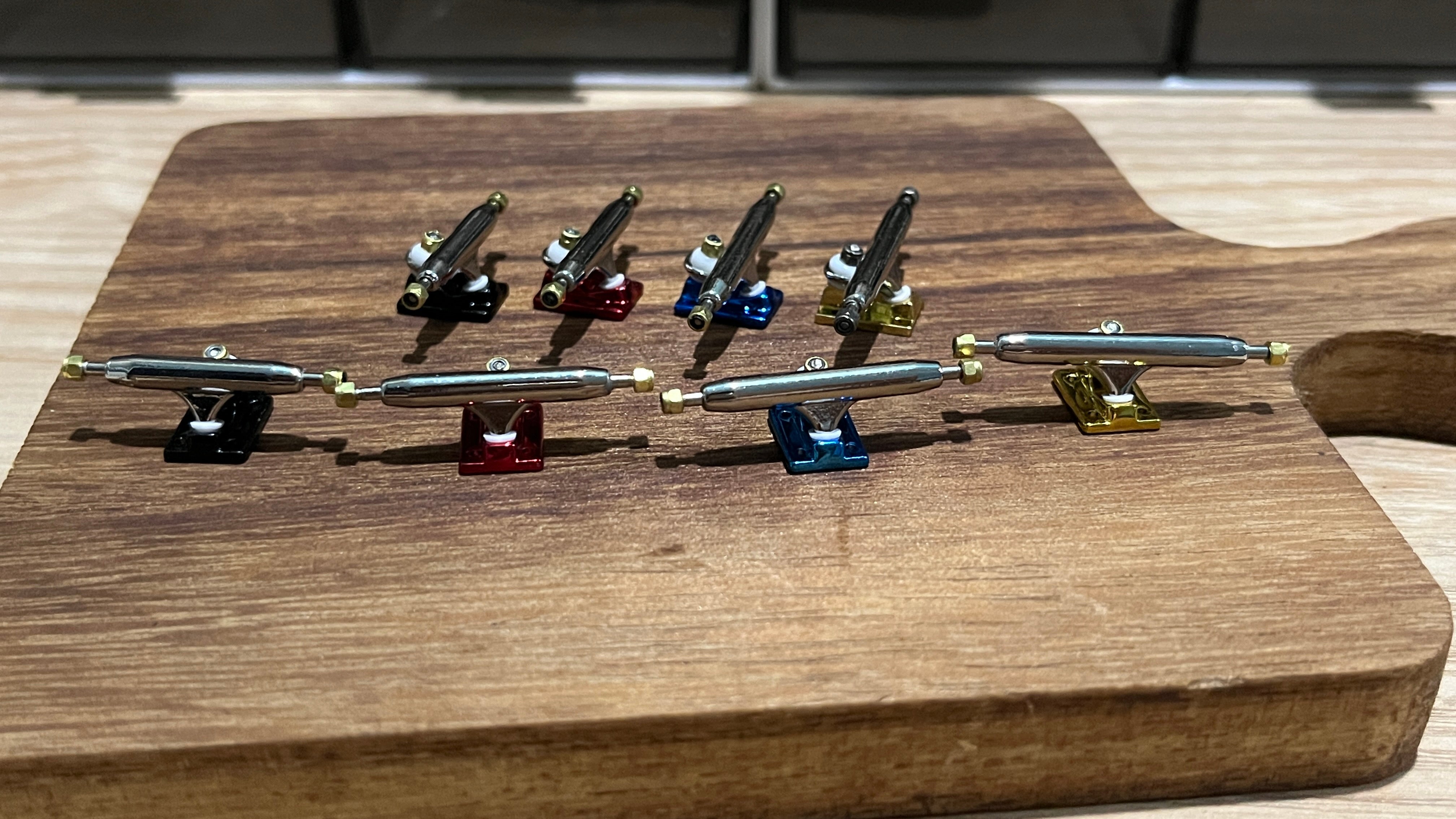 Camions LEEFAI Pro pour Fingerboard 29/32/34/36 mm G4 - Couleur Métal