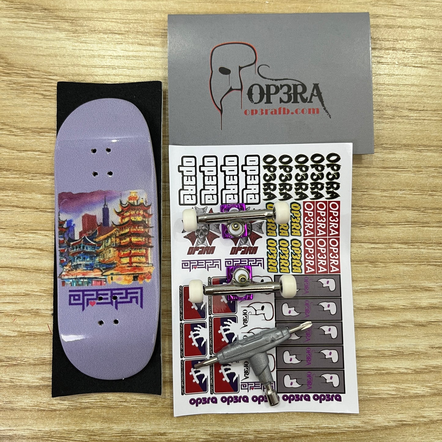 OP3RA V2-Pro Fingerboard Complete 34*96mm-Orient Vibes