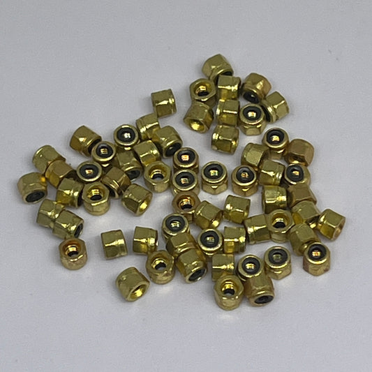 Golden Self Lock Nuts for Pro Fingerboard Trucks