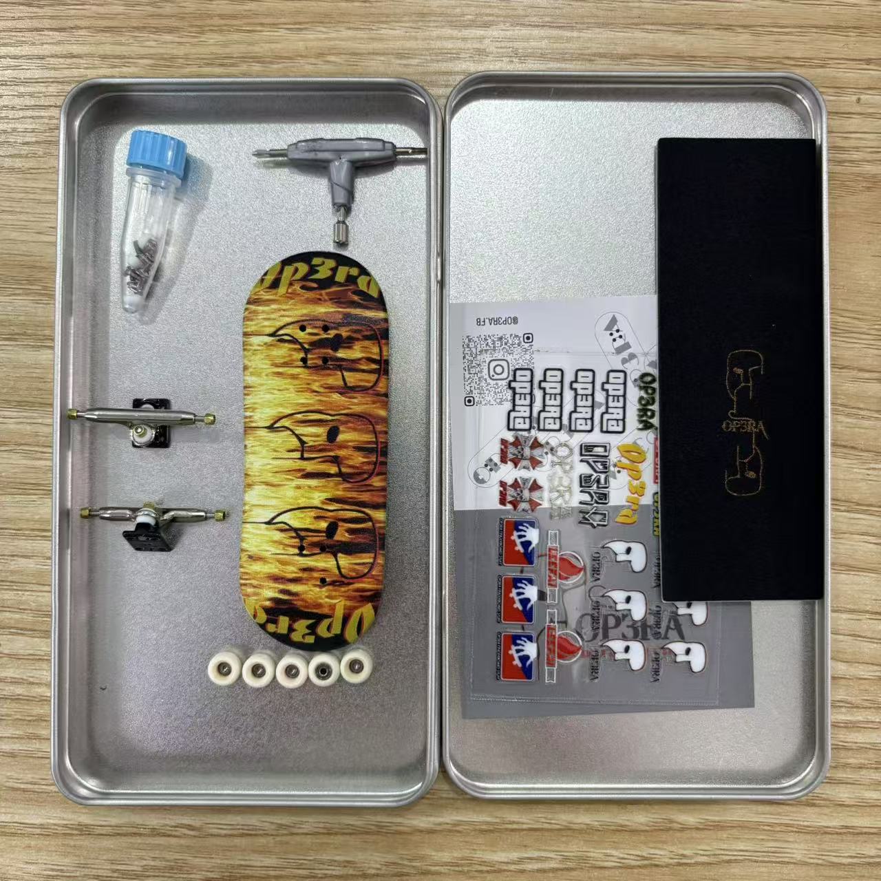 OP3RA V3-Pro Fingerboard Complete 5layers wood maples 34*96mm-Inferno