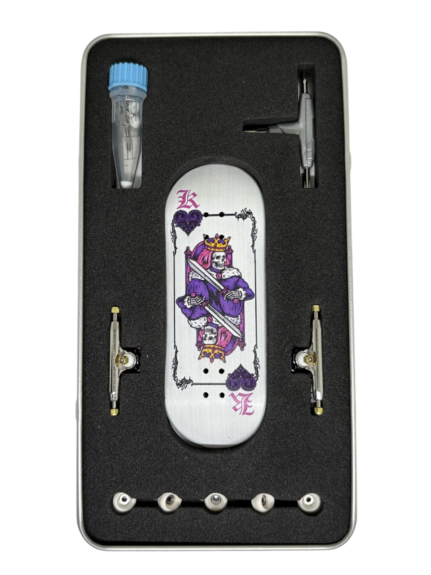 LEEFAI Ensemble complet de skateboard Pro Fingerboard, 29 x 96 mm avec plateau en bois d'érable, 4.0 Pro Trucks Regular Kingpins roues, roulements en uréthane Op3ra v3 Hearts of Jack LEEFAI Ensemble complet de skateboard Pro Fingerboard, 29 x 96 mm avec plateau en bois d'érable, 4.0 Pro Trucks Regular Kingpins roues, roulements en uréthane Op3ra v3 Hearts of Jack
