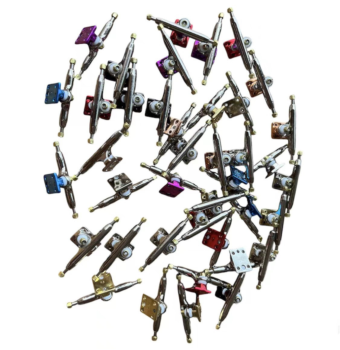 LEEFAI Trucks Pro Fingerboard Trucks 29/32/34/36 mm G4 Cheville en métal brut inversé avec matériel (26 mm LEEFAI Trucks Pro Fingerboard Trucks 29/32/34/36 mm G4 Cheville en métal brut inversé avec matériel (26 mm