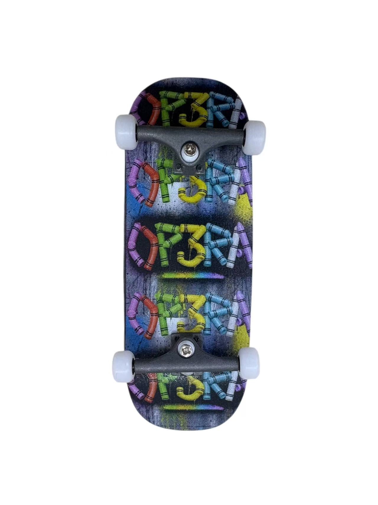 Fingerboard Complete with G4/op3ra engraved v1 trucks and CNC