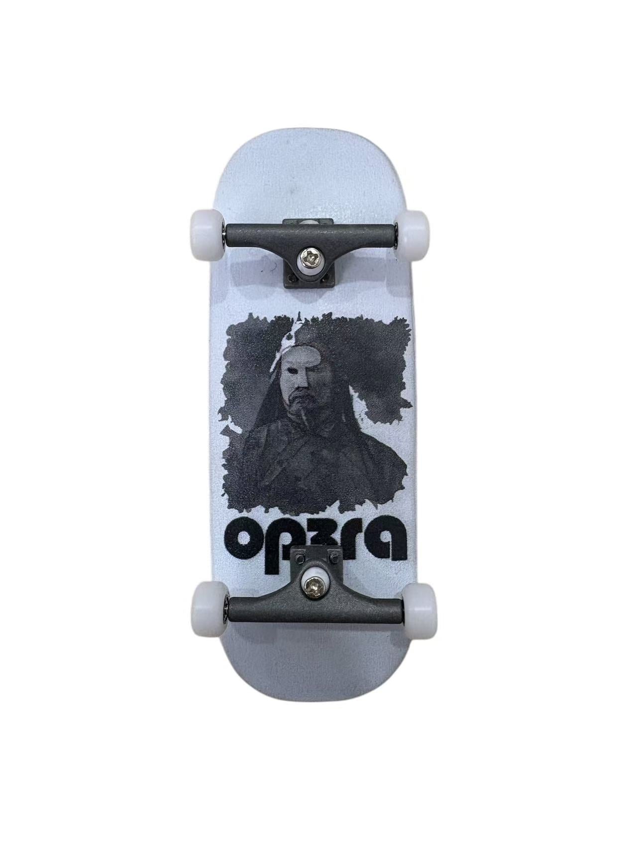 Fingerboard Complete with G4/op3ra engraved v1 trucks and CNC wheels-34*96mm -Op3ra V2
