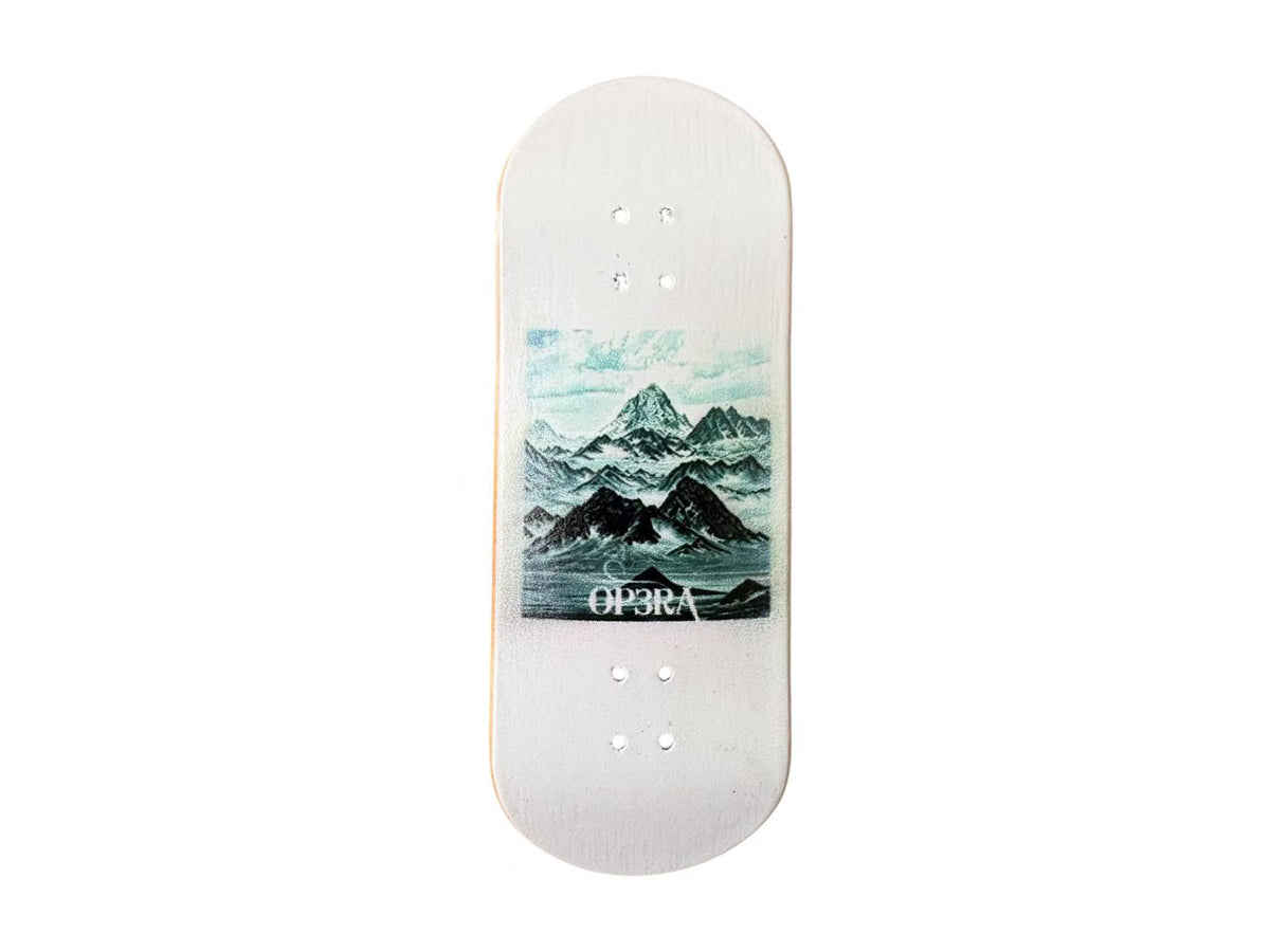 Pro Fingerboard Complete 32/34X96mm with G4 trucks in Raw & 65d white wheels - wonderwild series