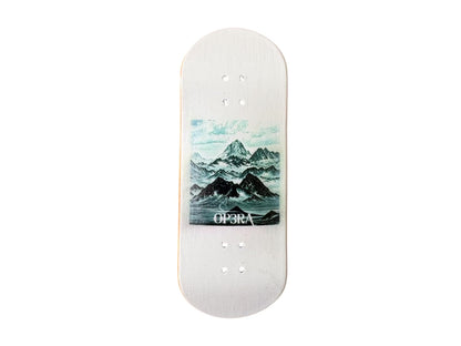 Pro Fingerboard Complete 32/34X96mm with G4 trucks in Raw & 65d white wheels - wonderwild series