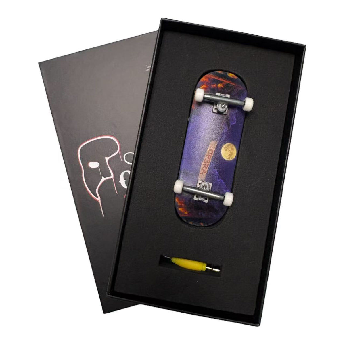 Leefai Pro Fingerboard with G4 trucks Raw & 65D wheels- OP3RA: Infernal Series 32x96mm