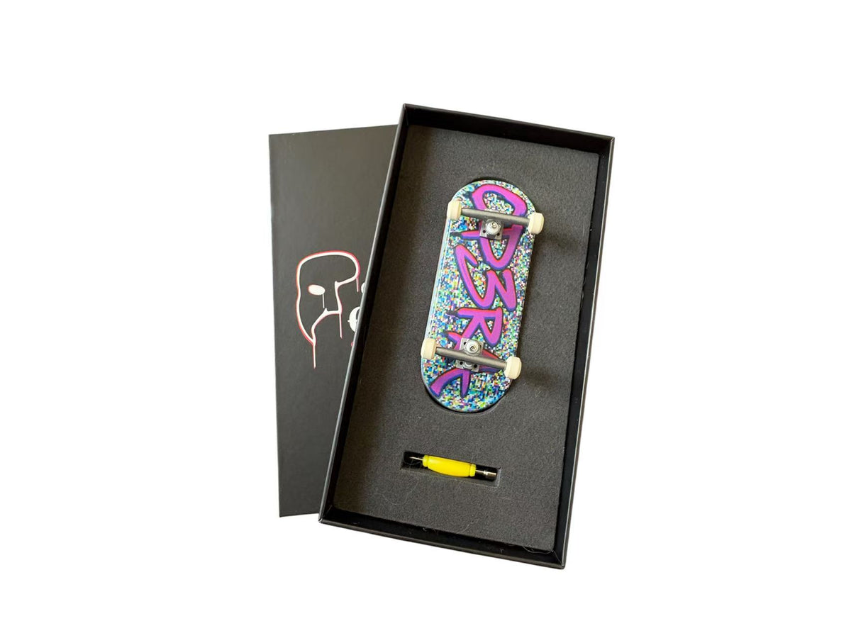Pro Fingerboard Complete with G4 Trucks in Raw and Ceramic Wheels 36X96mm-Graffblast Series