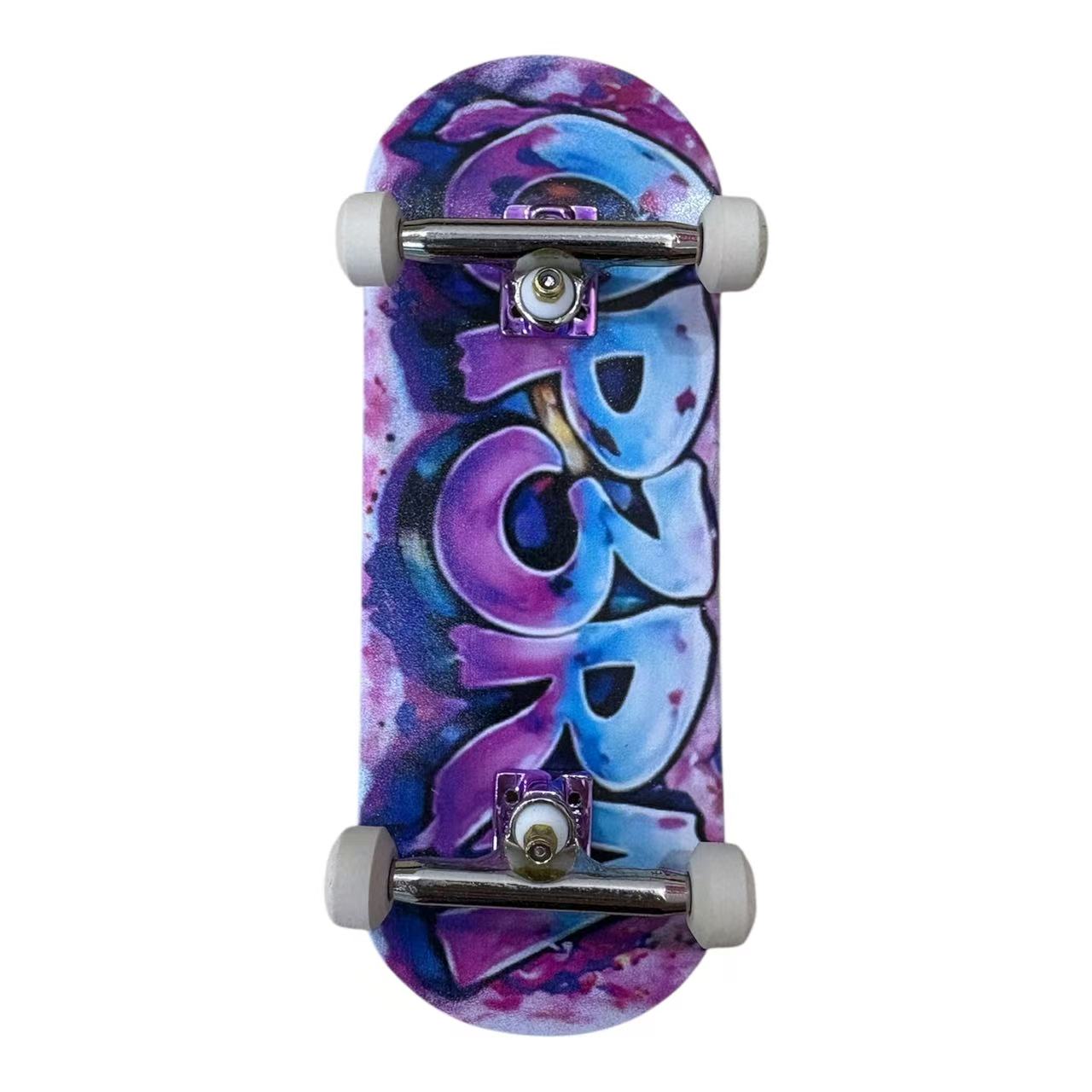 Pro Fingerboard Complete 29/32/34/36x96mm with G4 trucks purple & Ceramic wheels - The Graffitipurple