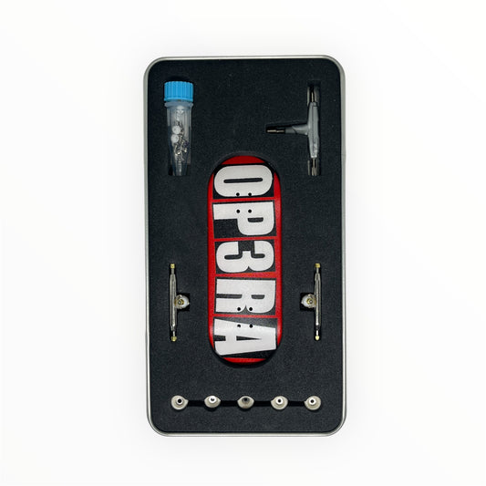 Op3ra Pro Fingerboard Complete 34 * 96mm - The Blocks (Red) Edition