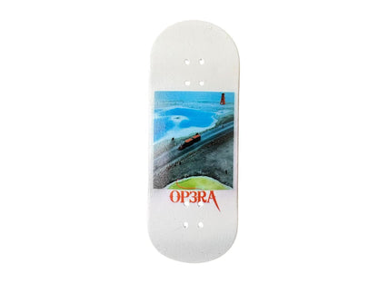 Pro Fingerboard Complete 32/34X96mm with G4 trucks in Raw & 65d white wheels - wonderwild series