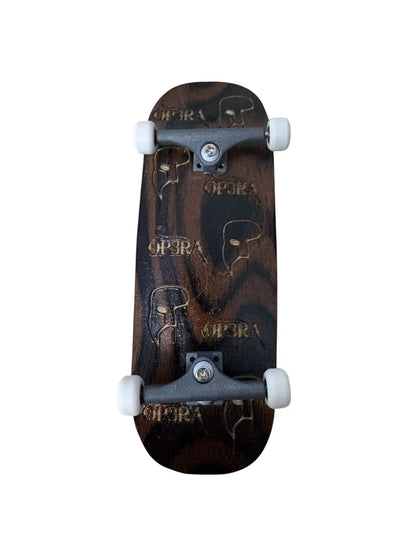 Fingerboard Complete with Op3ra trucks and 65d wheels -34x96mm Inverted Kingpins-Laser Deck Pre assembled