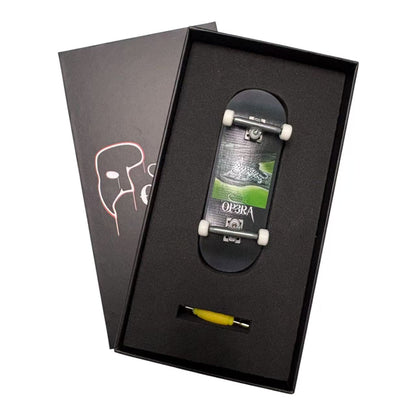 Pro Fingerboard Complete 32/34X96mm with G4 trucks in Raw & 65d white wheels - wonderwild series