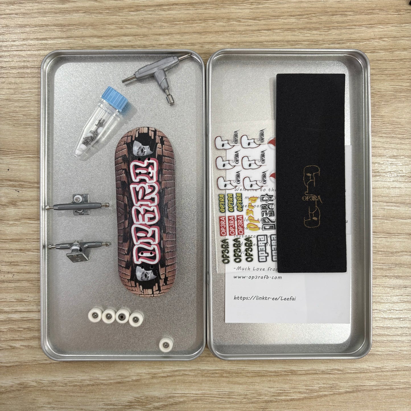 OP3RA V3-Pro Fingerboard Complete 5layers wood maples 32*96mm-The Wall
